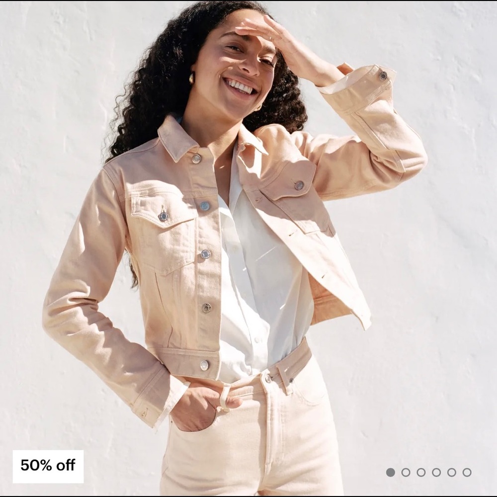 Everlane Cropped Denim Jacket
